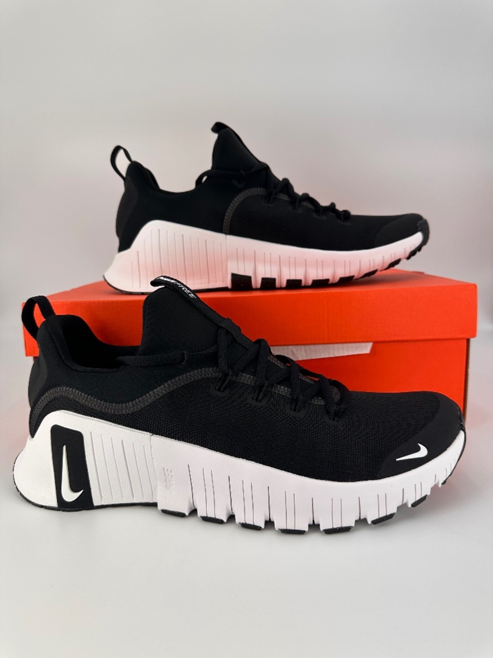 Nike Free Metcon 6 (FJ7127-001) "Black/White" Men's Workout Shoes